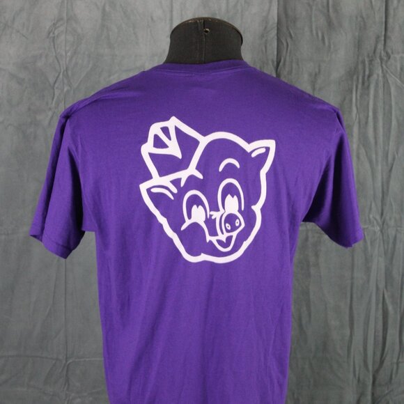 Retro Adverstiing Shirt - Pggly Wiggly Logo on Purple - Men's Large - Picture 5 of 9